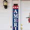 Glitzhome® 60" Wooden Patriotic America Porch Sign
